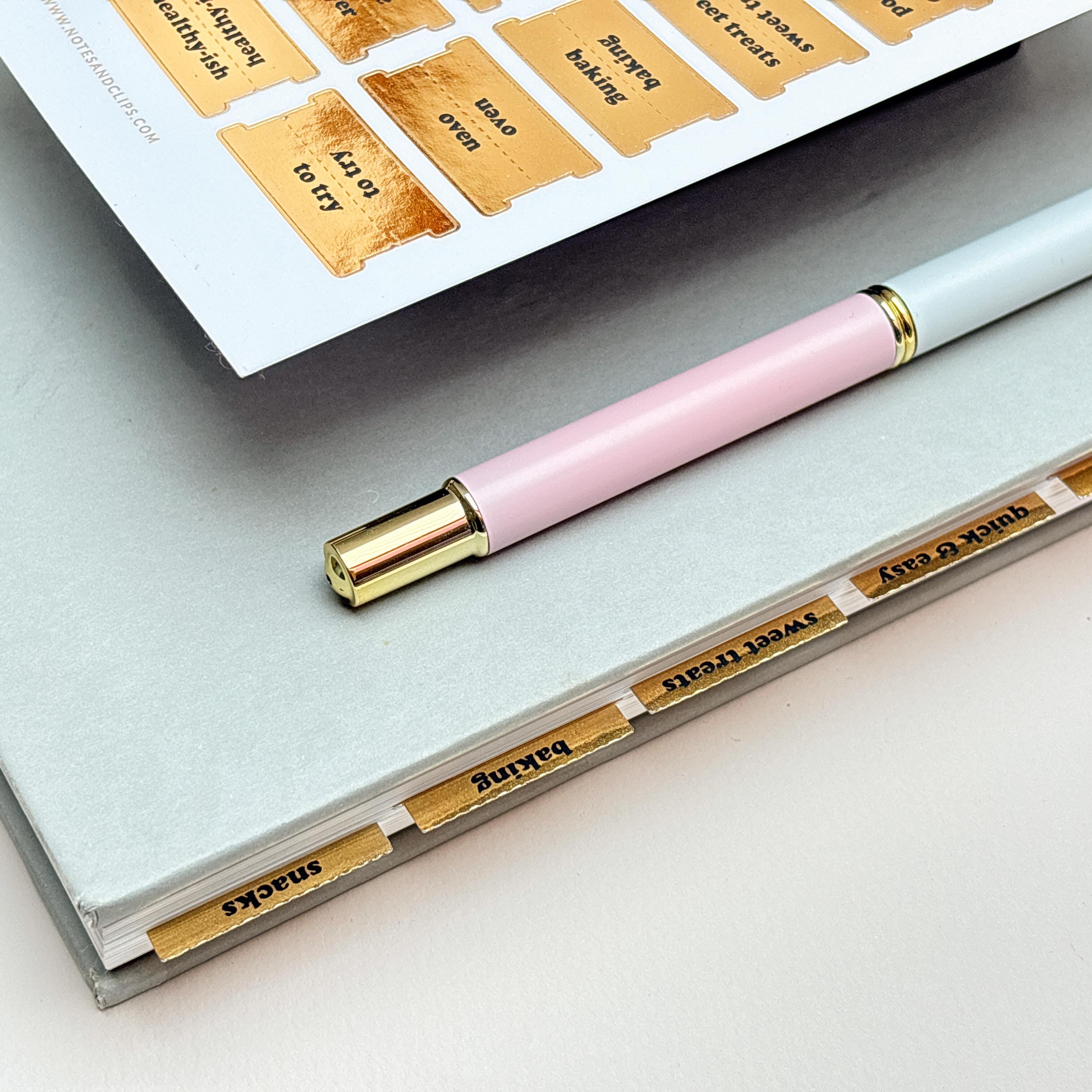 Recipe Book Tabs