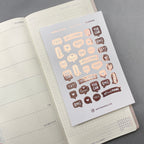 Mini Foiled Planner Stickers: Decorative Callout Bubbles