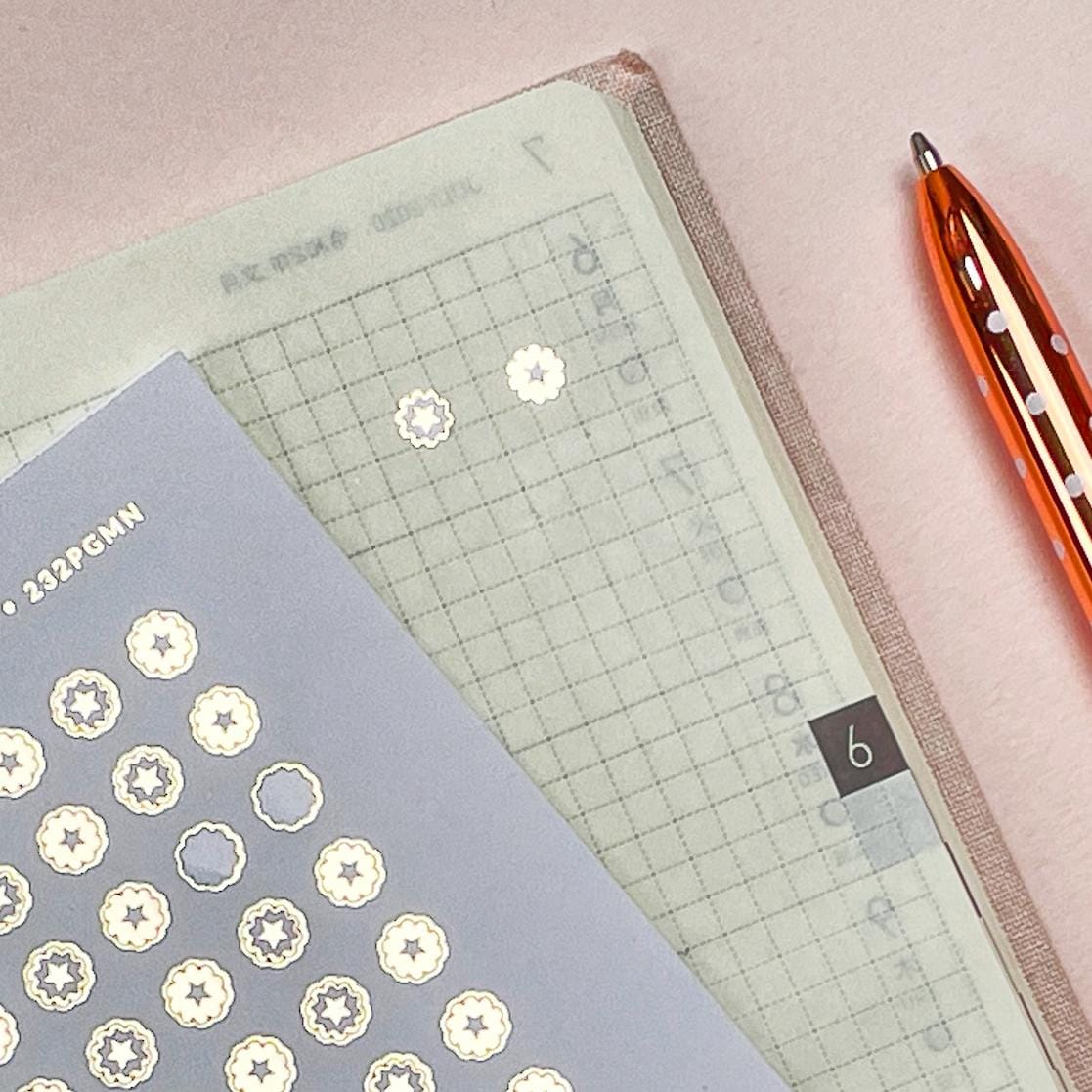 Mini Scallop Planner Stickers: 5mm Bujo Stickers