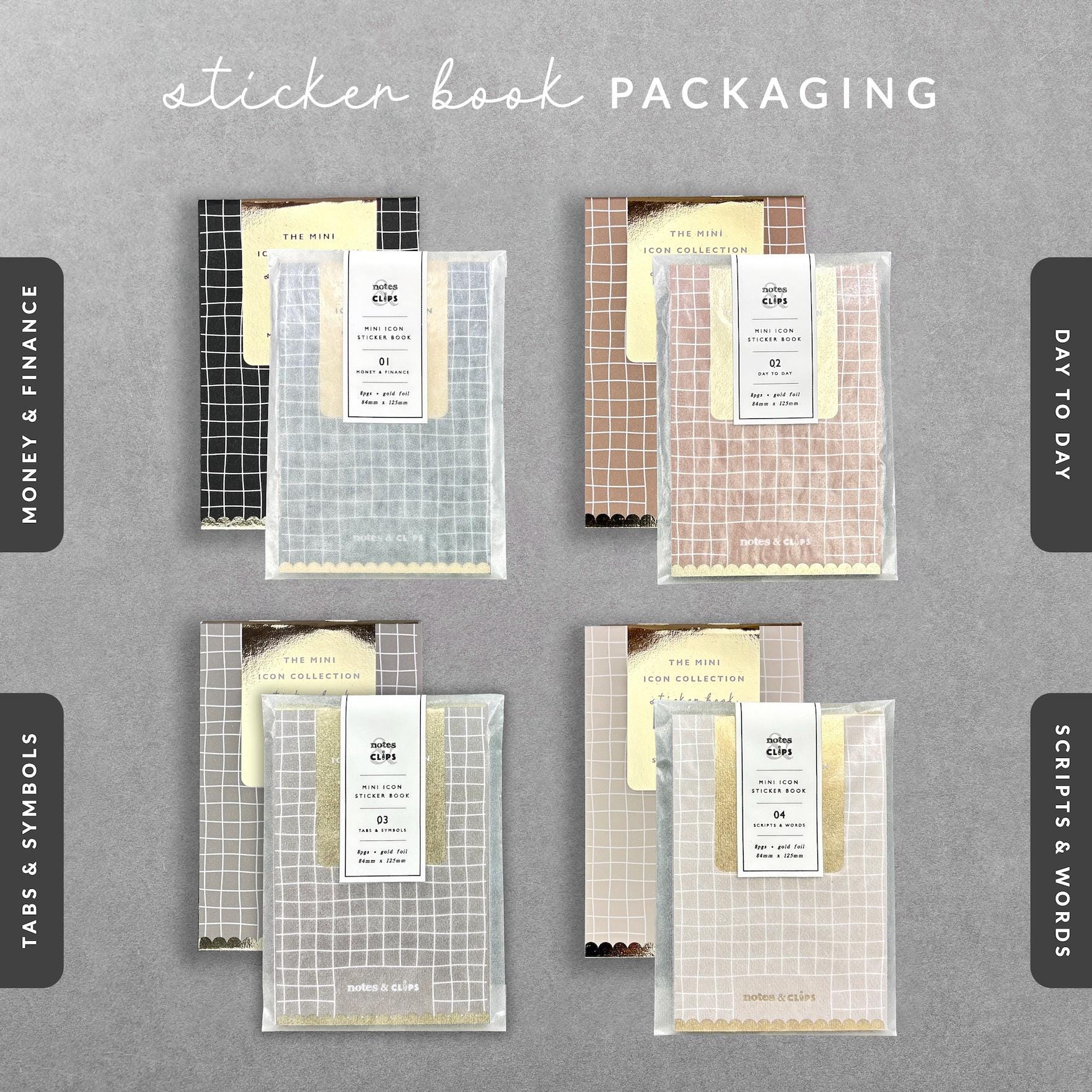 Day to Day Icon Sticker Book: Mini Planner Stickers