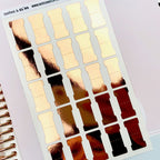 Blank Foiled Tab Stickers