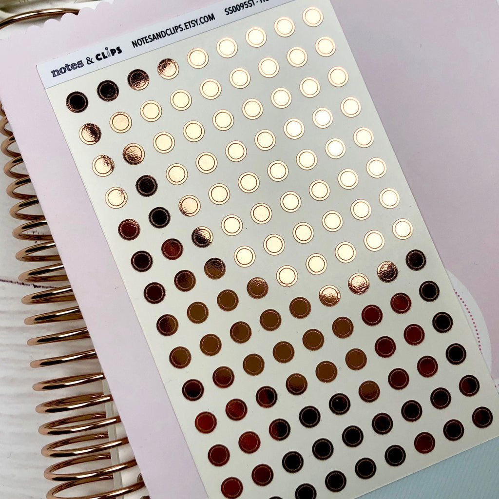 Foil Planner Stickers | 4 Sheet Utility Bundle