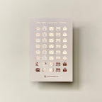 Foiled Happy Mail Mini Planner Icon Stickers