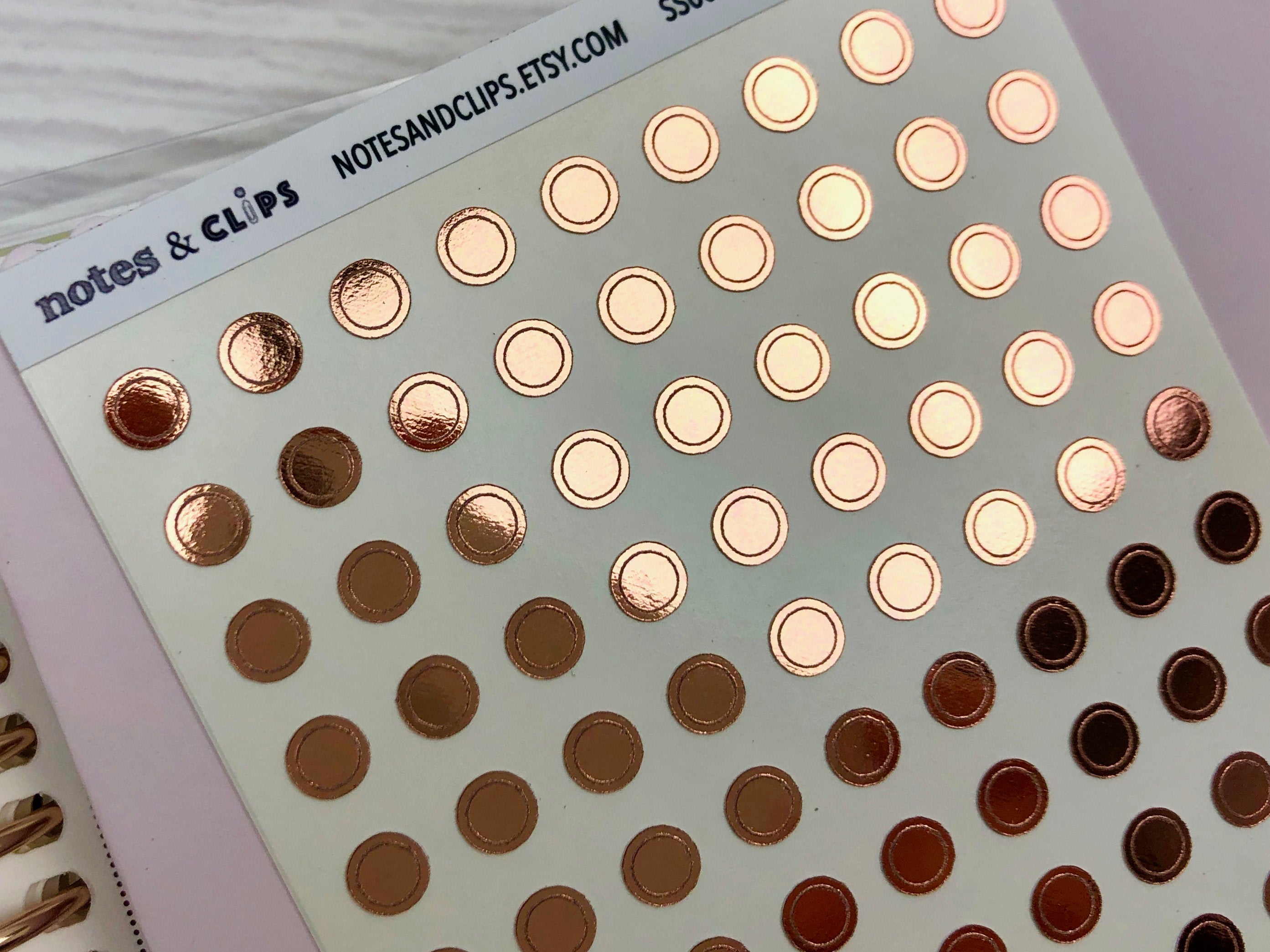 Foil Circle Outline Stickers