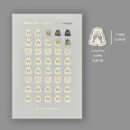 Gold Foil Celebration Stickers: Planner Icons