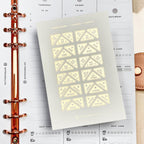 Mini Task Corner Stickers: Foiled Planner Reminders