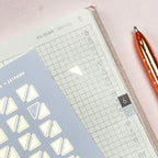 Mini Corner Planner Stickers: 7mm Foiled Stickers