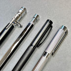 Black and Silver Pen Gift Set - 4 Black Ink Pens