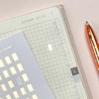 Mini Flag Planner Stickers: Foiled List Stickers for Hobonichi Weeks