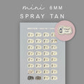 Foiled Spray Tan Planner Stickers: Mini Beauty Icons