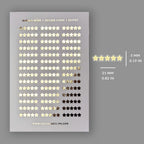 Foiled Star Rating Stickers - Clear or White Sticker Paper