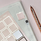Blush Pink Foiled Mini Planner Stickers: Hobonichi Weeks (21mm)