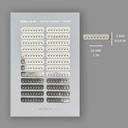 Foiled Water Tracker Stickers: Mini Planner Icons