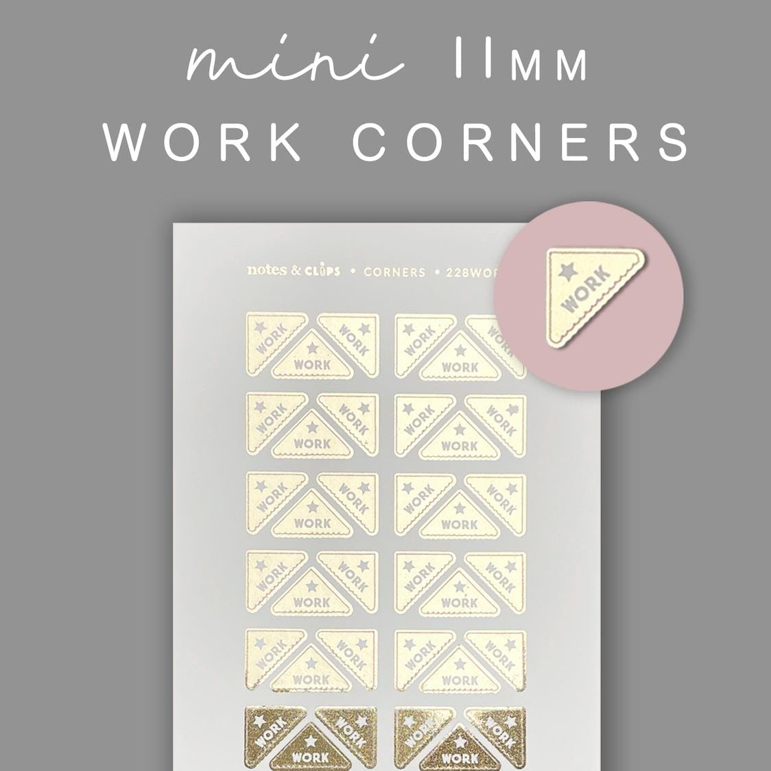 Gold Foil Work Icon Stickers: Functional Planner Stickers