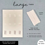 Blush Pink Month Tab Stickers: Large Planner Tabs