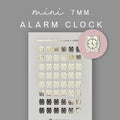 Gold Foil Reminder Stickers: Planner Alarm Clock Icons