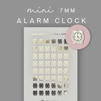 Gold Foil Reminder Stickers: Planner Alarm Clock Icons