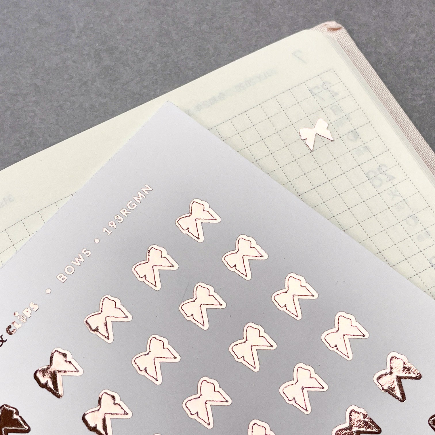 Mini Bow Planner Stickers: 6mm Bow Icons