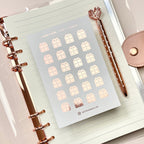 Foiled Gift Planner Stickers: Birthday Party Event Icons