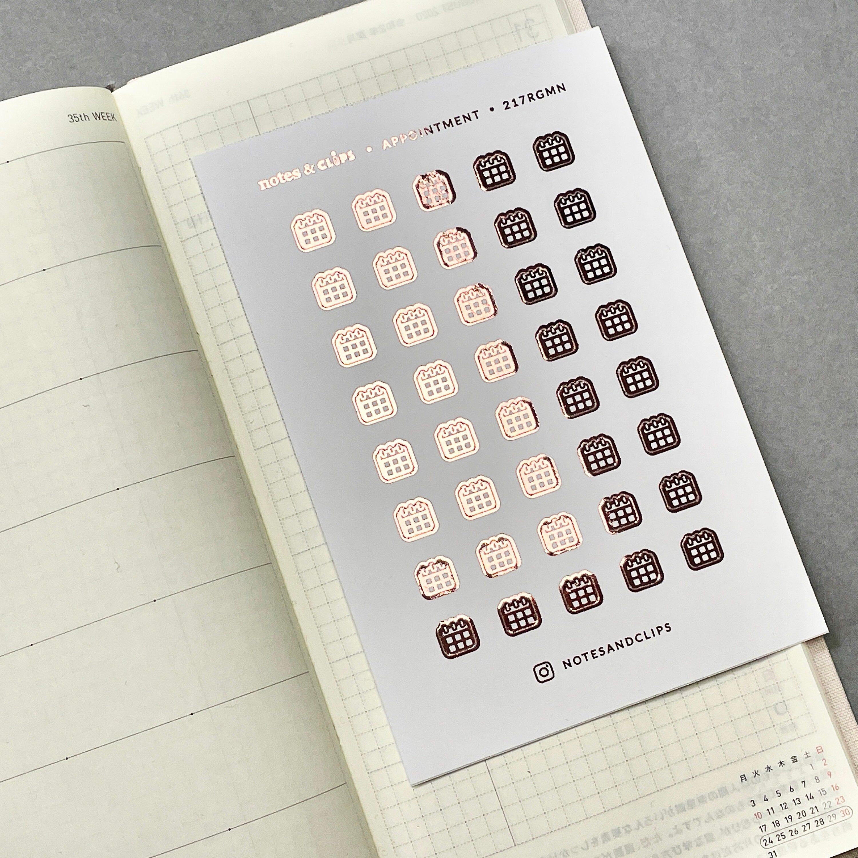 Mini Appointment Stickers: 6mm Foiled Planner Stickers