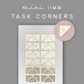 Mini Task Corner Stickers: Foiled Planner Reminders