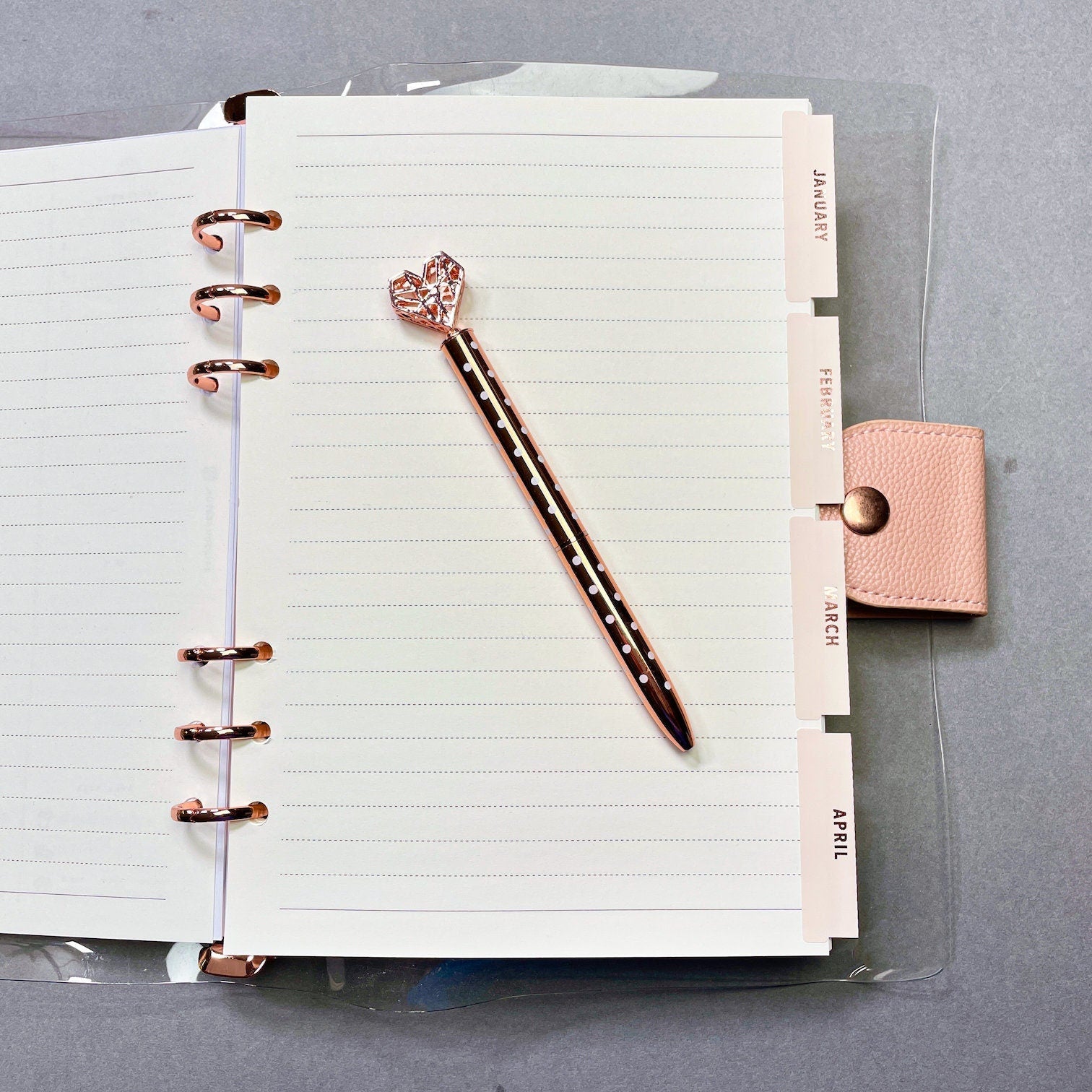 Month Tab Stickers, Large Tabs, Tabs for Large Planner, Monthly Tabs, Tabs