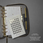 Gold Foil Reminder Stickers: Planner Alarm Clock Icons