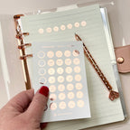 Foiled Emoji Mood Tracker Stickers: Planner Embellishments