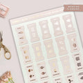 Foiled Wedding Planner Tabs: Small Stickers