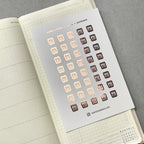 Mini Meal Planner Stickers: Fork & Spoon Icons for Meal Planning