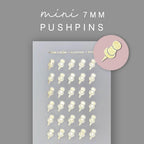 Foiled Pushpin Stickers - 30 Mini Planner Stickers