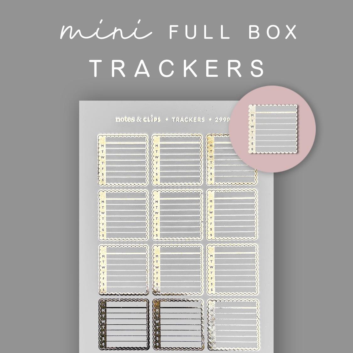 Foiled Planner Tracking Stickers