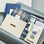 Stationery Box - Navy Tartan - Letterbox Gift