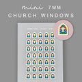 Foiled Church Window Stickers