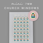 Foiled Church Window Stickers