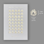 Foiled Floor Cleaning Planner Stickers: Mini Icon Stickers