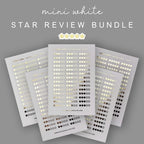 Foiled Star Rating 5 Sheet Sticker Bundle