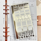 Mini Planner Stickers: Blush & Gold Functional Stickers