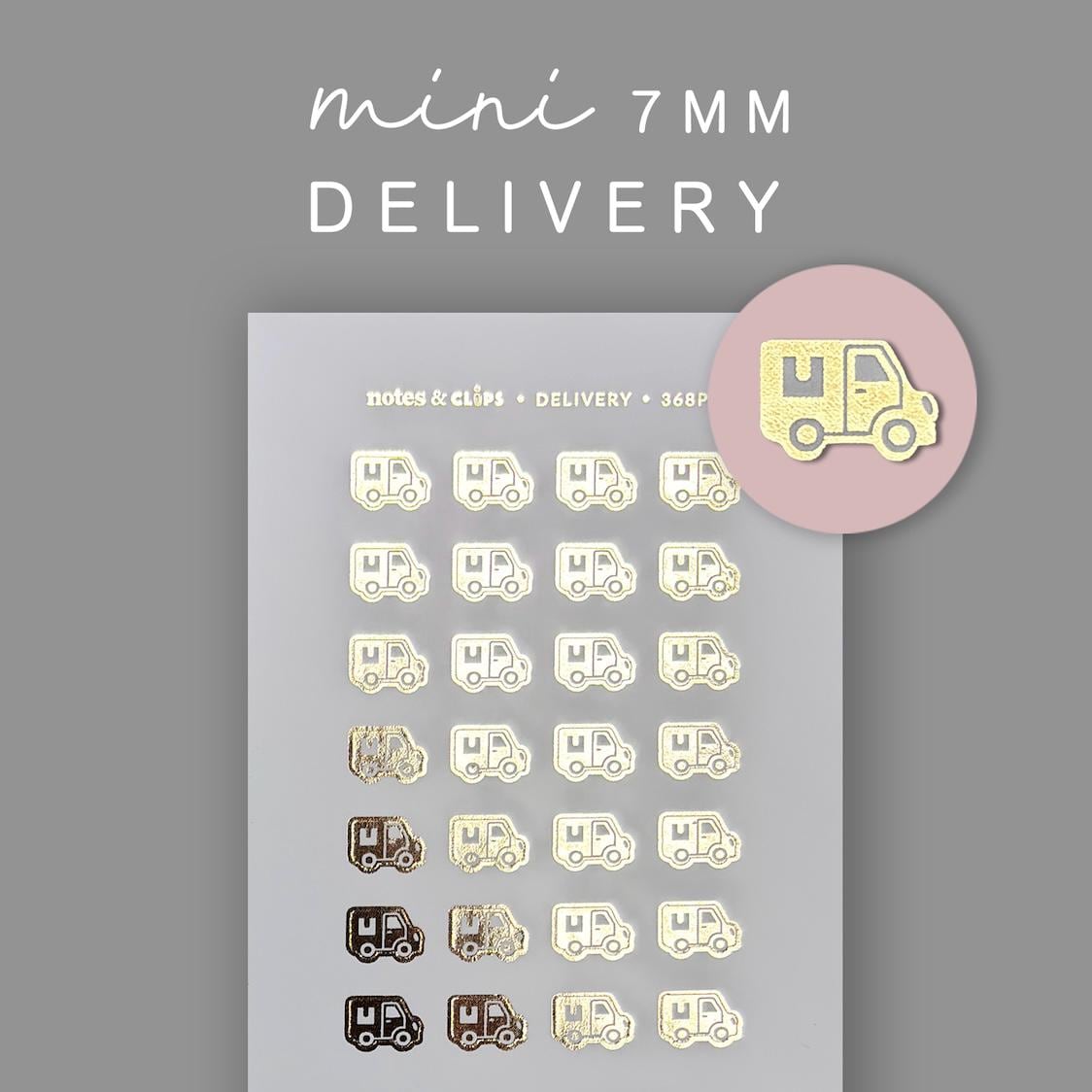 Delivery Stickers - Foiled Delivery Truck Planner Stickers