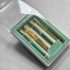 Green and Gold Pen Gift Set - 4 Black Ink Metal Pens