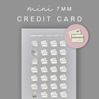 Foiled Credit Card Planner Stickers