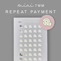 Foiled Finance Stickers - Repeat Payment Icons