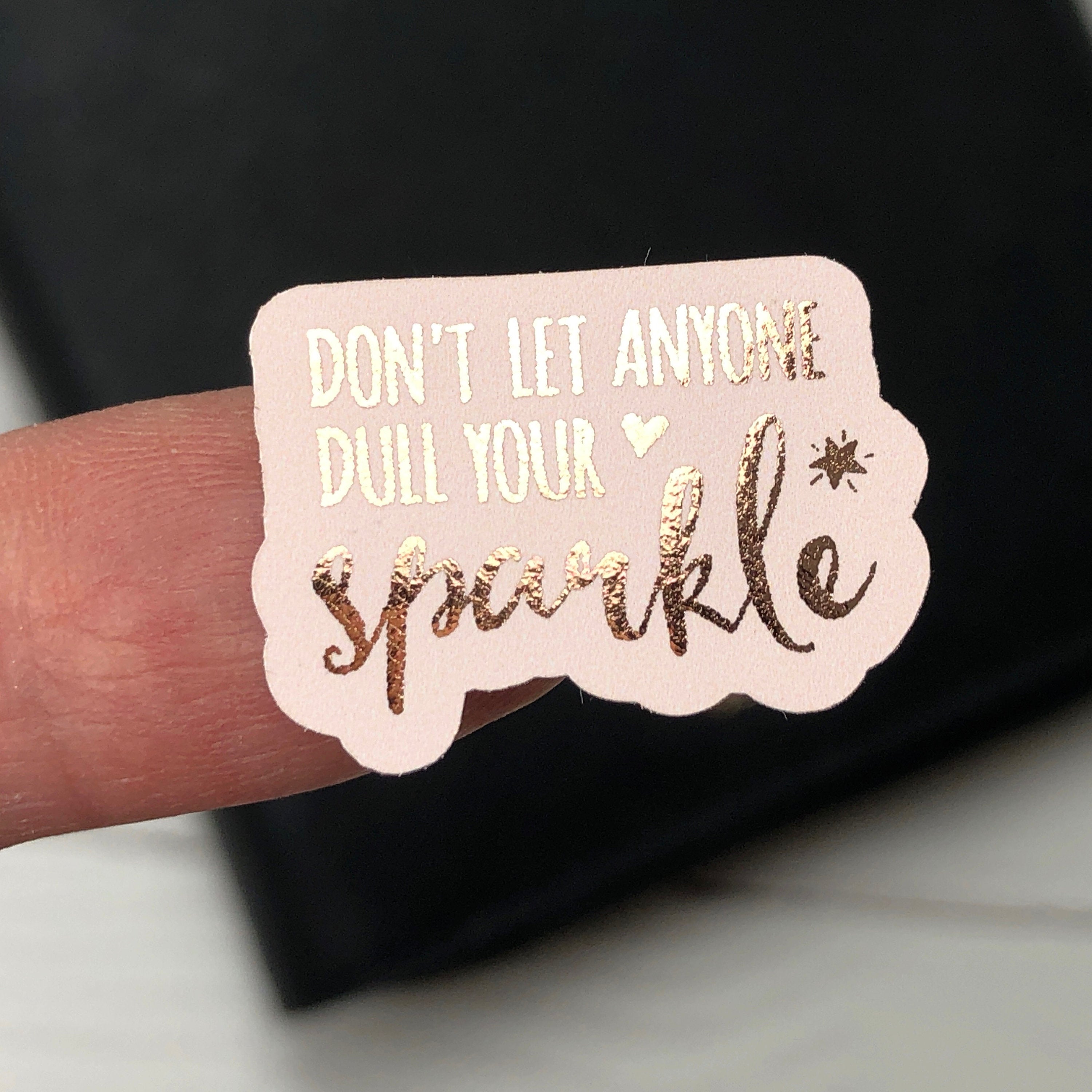 Motivation Stickers, Inspirational Stickers, Blush Pink and Rose Gold