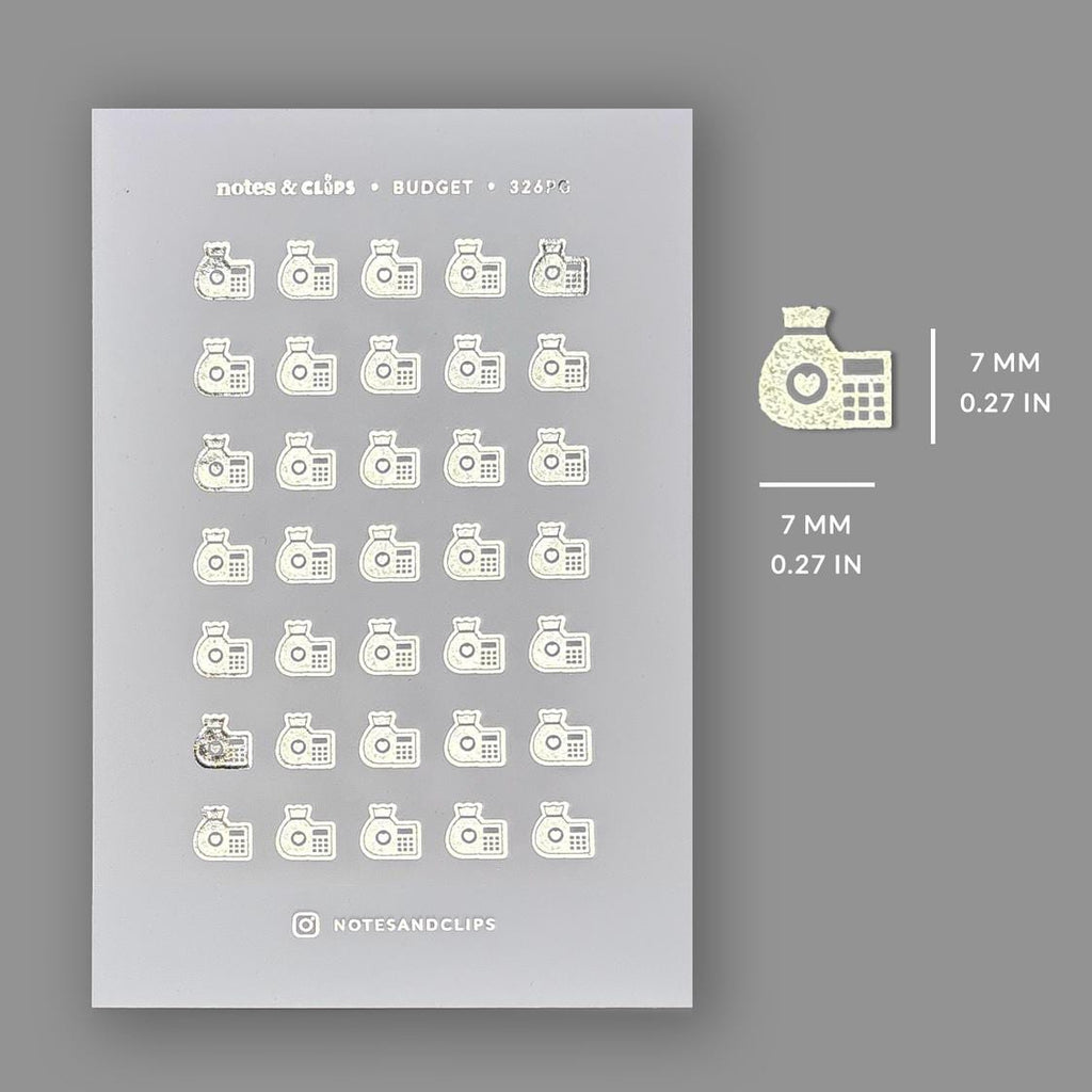 Foiled Budget Planner Stickers