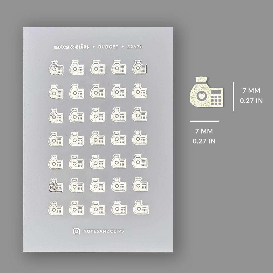 Foiled Budget Planner Stickers
