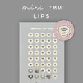 Foiled Lip Planner Stickers: Mini Beauty Icons