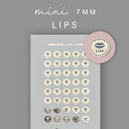 Foiled Lip Planner Stickers: Mini Beauty Icons