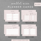 Pack of 8 Planner Cards - Black and White, Minimalistic Planner