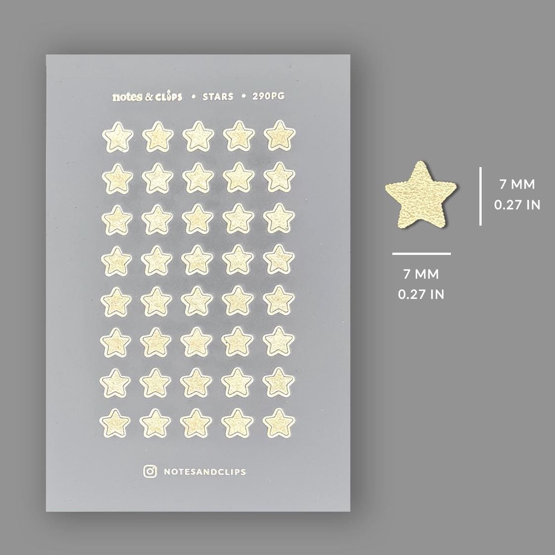 Foiled Star Stickers