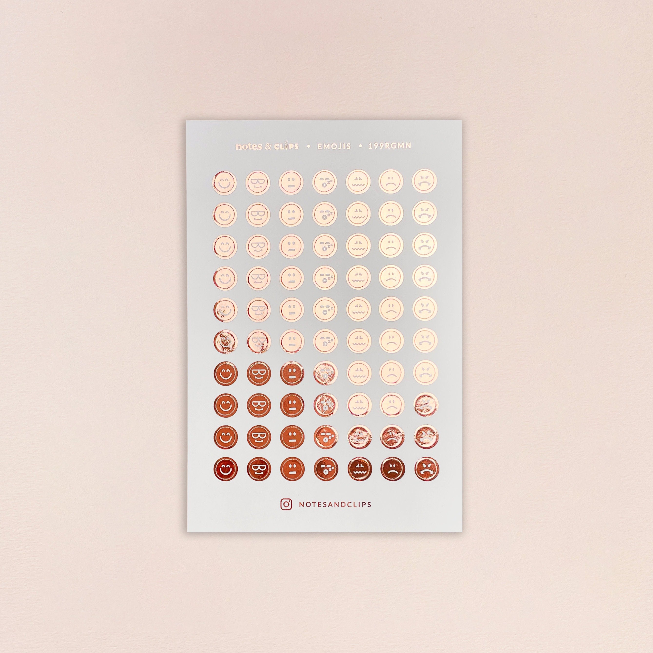 Mini Emoji Planner Stickers: Mood Icons